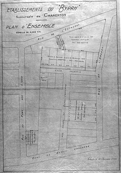 Plan du lotissement.