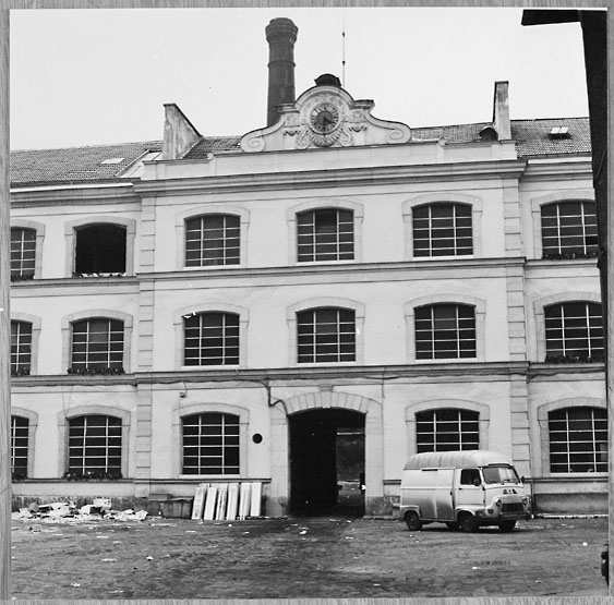 Le corps central du bâtiment principal : photographie avant sa démolition.