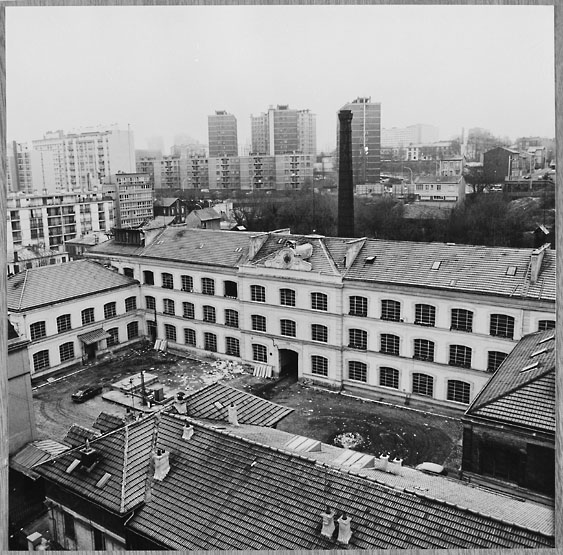 La bâtiment principal : photographie avant sa démolition.