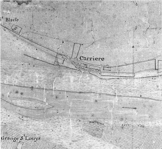 Extrait de la carte de la Forest Royale de Saint-Germain-en-Laye et de ses environs.