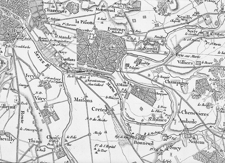 Carte de Cassini, feuille 1.