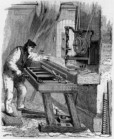 La fabrique des orgues Alexandre : l'accordeur d'anches.