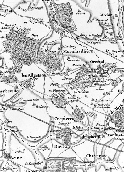 Carte de Cassini, feuille 1.