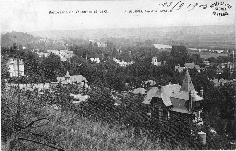 Vue de situation prise depuis la sente des Groux.