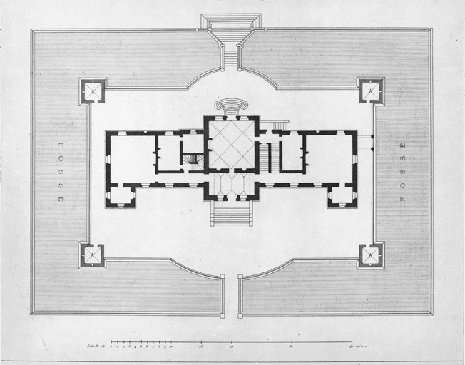 Plan du rez-de-chaussée.