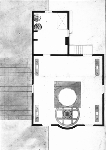 Plan du rez-de-chaussée.