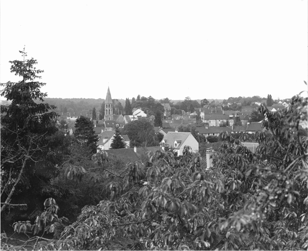 Vue de situation du centre ancien prise du nord.