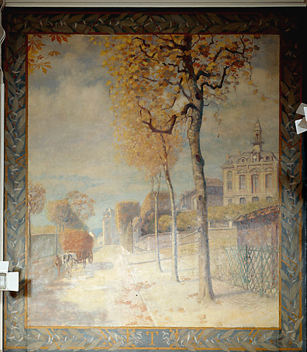 Vue de la toile n°3 : la Mairie de Thiais et l'avenue d'Ormesson.