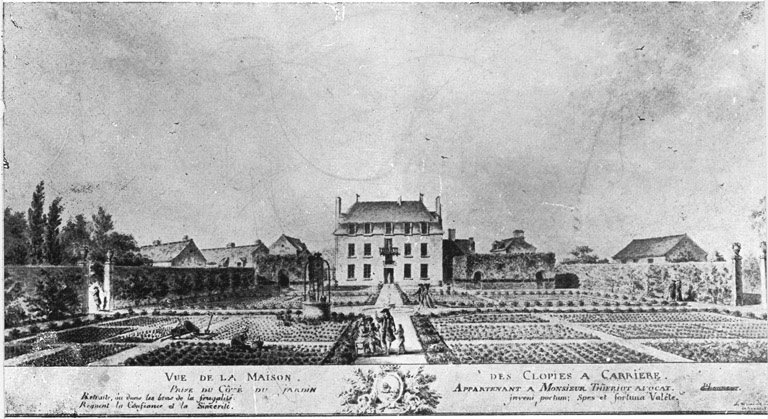 Vue de la maison et du jardin.