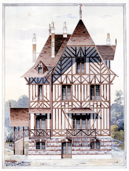 Elévation côté Seine.