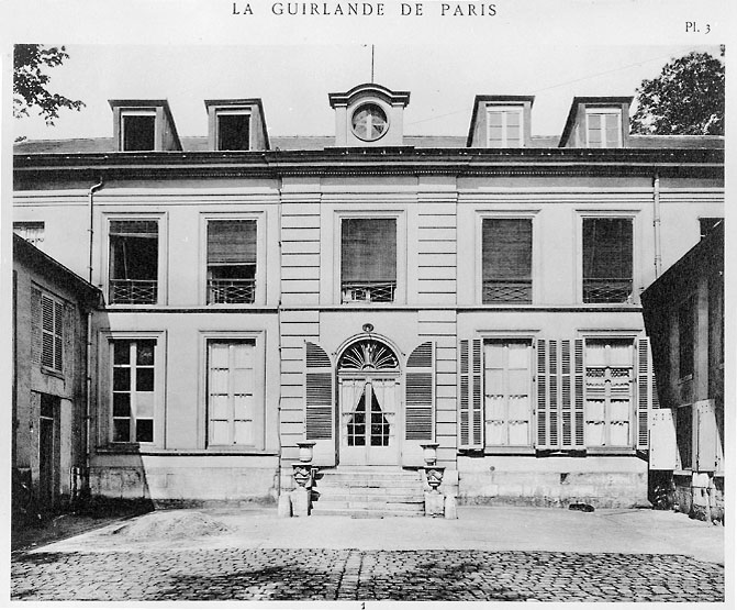 La façade antérieure.