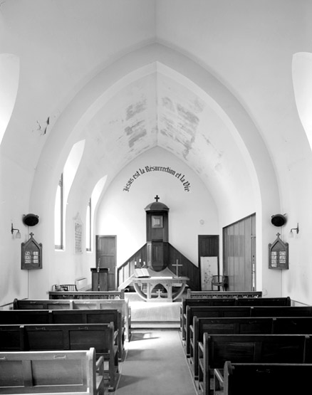 Vue intérieure de l'église.