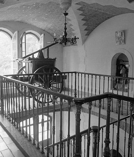 L'aile des officiers : voûte d'arêtes sur l'escalier.