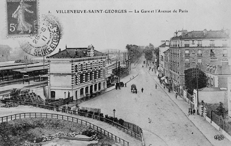 Vue de situation de la troisième gare.