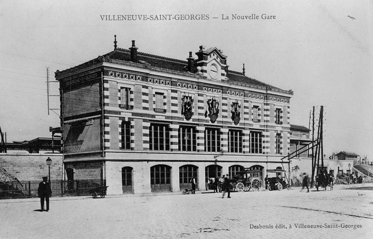 Elévation antérieure de la troisième gare.