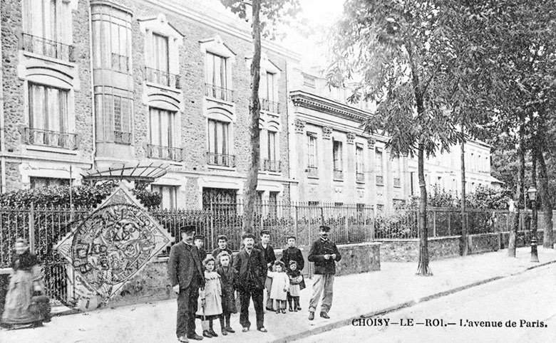Vue d'ensemble de l'ancienne avenue de Paris, actuellement boulevard des Alliés.