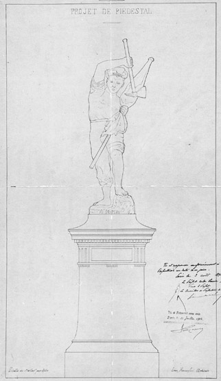 Elévation du monument.