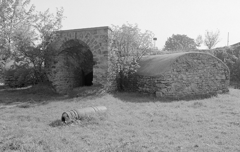 Entrée sur les dessus de la caponnière double.