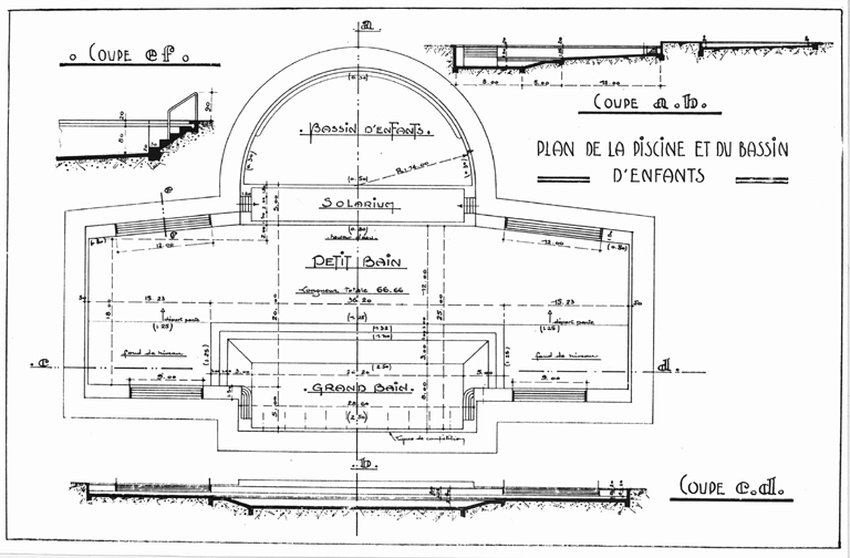 Plan de la piscine.