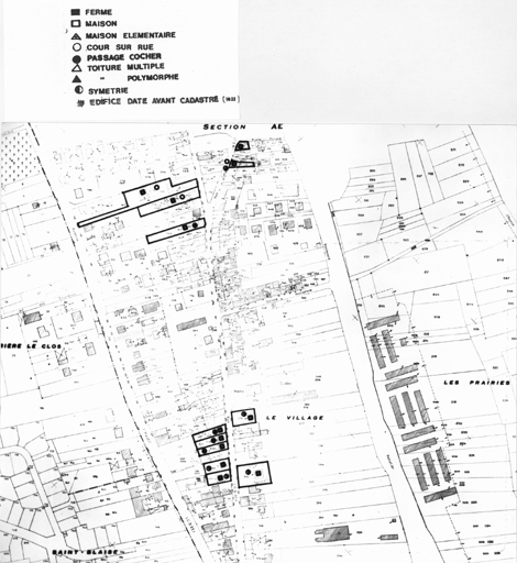 Carte d'enregistrement du repérage.