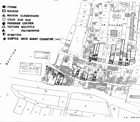 Carte d'enregistrement du repérage.