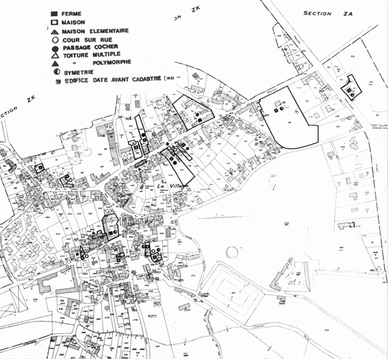 Carte d'enregistrement du repérage.