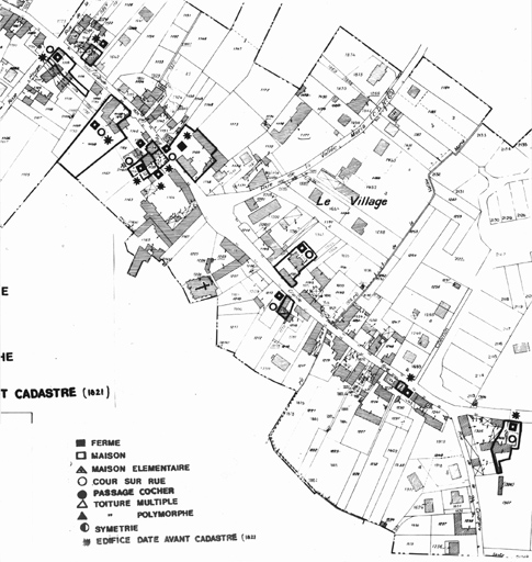 Carte d'enregistrement du repérage.