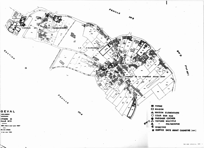 Carte d'enregistrement du repérage.