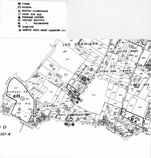 Carte d'enregistrement du repérage.