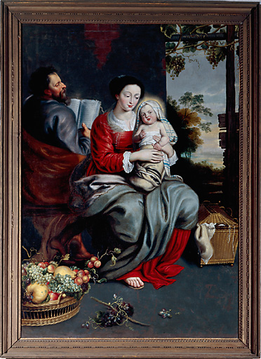 Tableau : Sainte Famille avec saint Jean-Baptiste et sainte Elisabeth