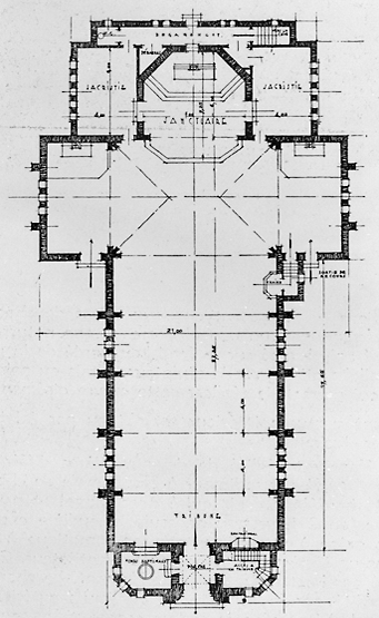 Plan de l'église.