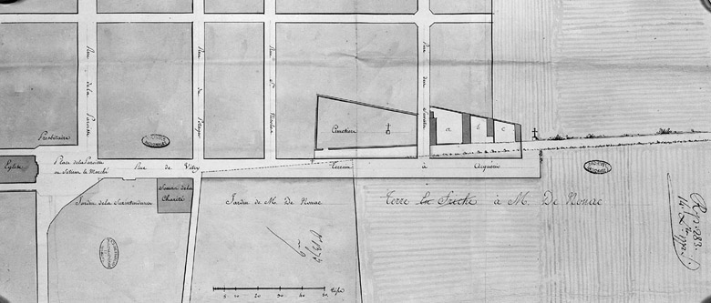 Plan du nouveau village de Choisy.