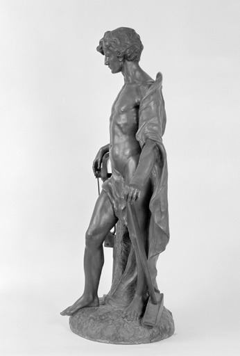Vue de profil gauche.