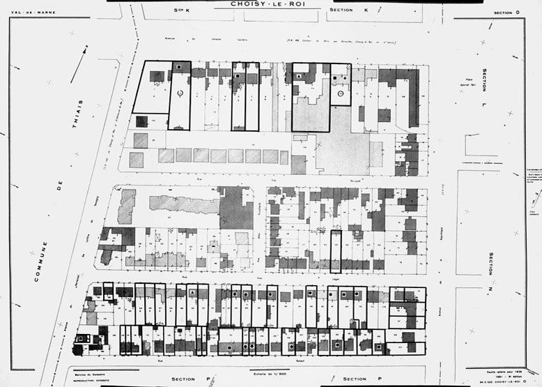La carte VI d'enregistrement du repérage.