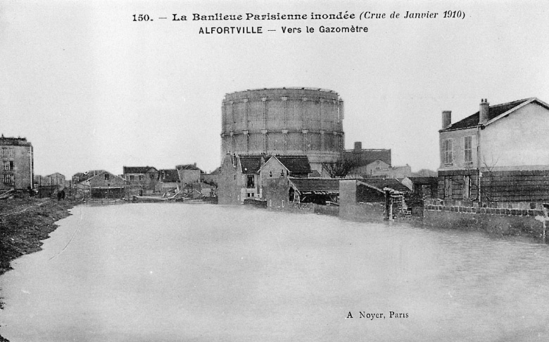 Vue du gazomètre.