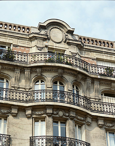 Détail de la façade.