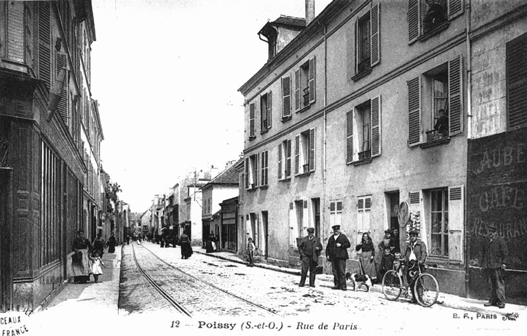 Vue de la rue de Paris (actuelle rue du Général-de-Gaulle)