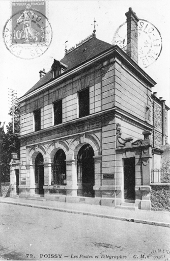 Vue d'ensemble de l'ancienne poste (aujourd'hui détruite).