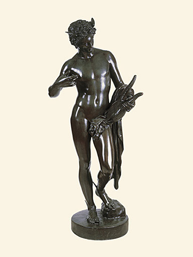 Statue (grandeur nature) : mercure inventant la lyre.