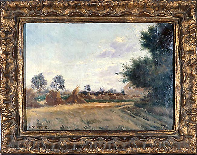 Tableau : meules à Trivaux