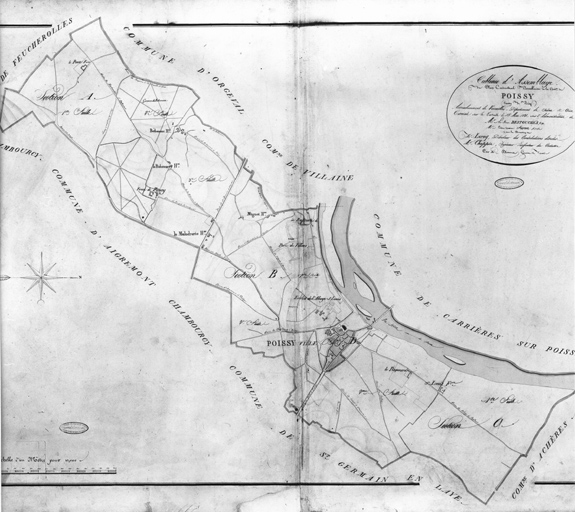 Cadastre napoléonien : tableau d'assemblage.