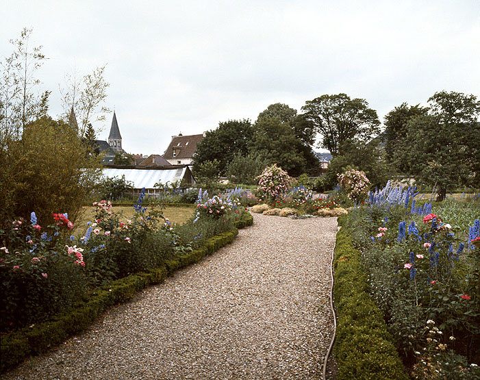 Vue du jardin potager.