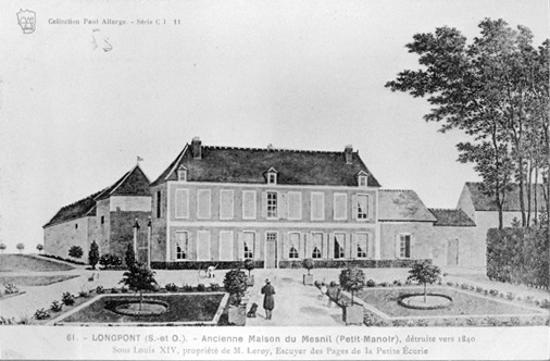 Le château avant sa destruction en 1840.