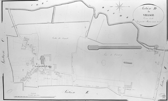 Cadastre napoléonien, section D : le village.