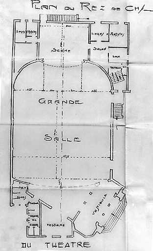 Plan du rez-de-chaussée, sans date, non signé.