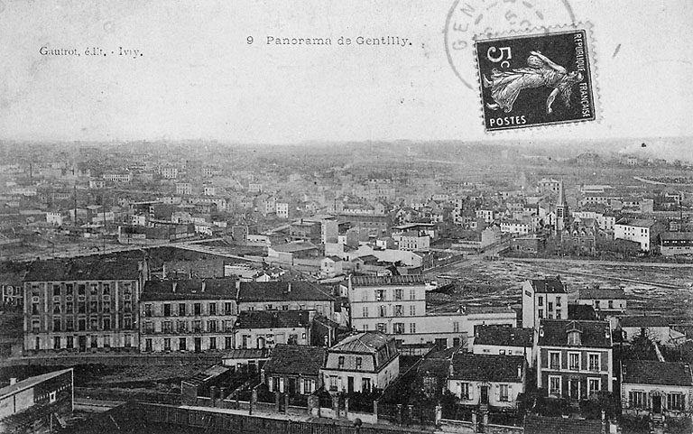 Vue générale de Gentilly, depuis le fort de Bicêtre.