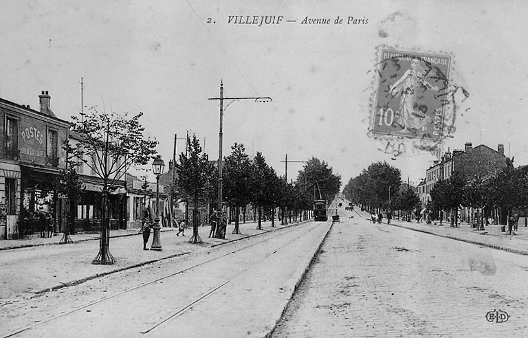 Vue de l'avenue de Paris.