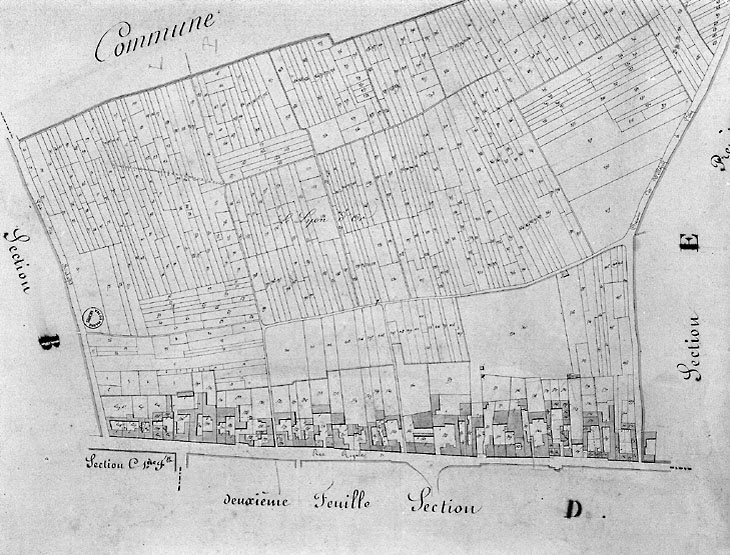 Plan cadastral de Villejuif.