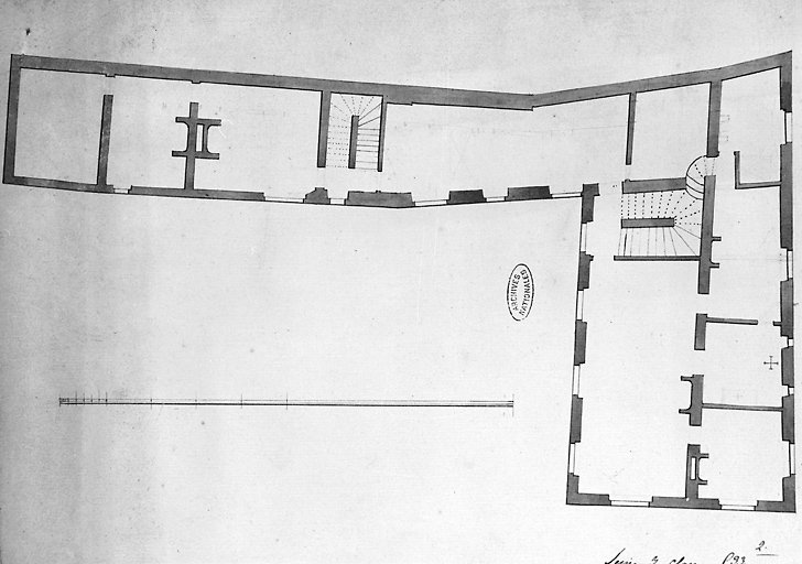 Maison appartenant au séminaire Saint-Nicolas-du-Chardonnet, s.d., XVIIIe siècle : état actuel du premier étage.