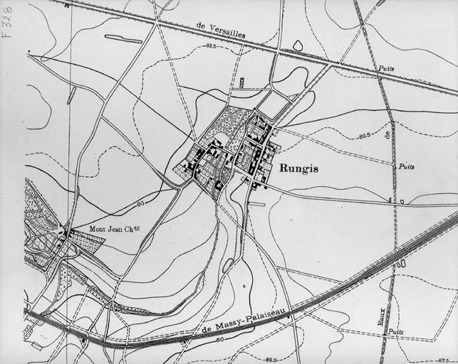 Plan directeur publié par le service géographique de l'armée.